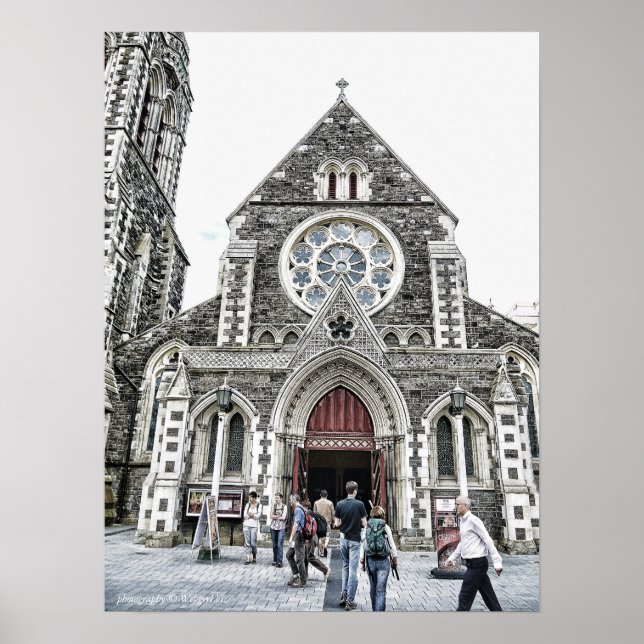 Catedral de Cristo, Poster da Nova Zelândia (Frente)