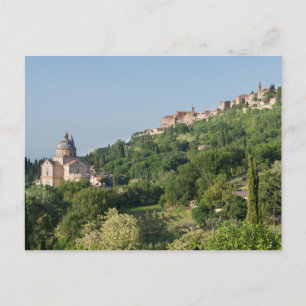 Catedral de Montepulciano e cartão postal da cida