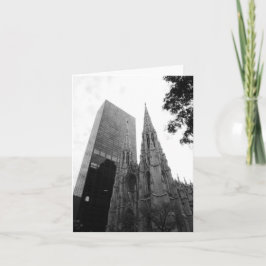 Catedral de Nova Iorque com Cartão de Saudação Dob