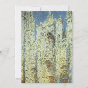 Catedral de Rouen Fachada Oeste Luz do Sol, Claude