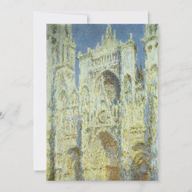 Catedral de Rouen Fachada Oeste Luz do Sol, Claude (Frente)