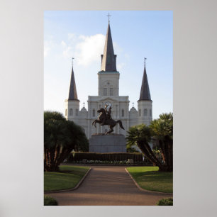 Catedral de St Louis, poster de Nova Orleães