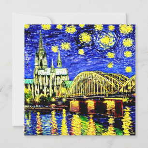 Catedral de Starry Night Cologne Alemanha
