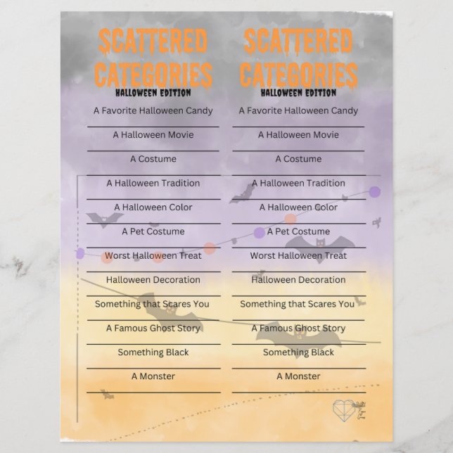 Categorias dispersas - Halloween Edition (Frente)