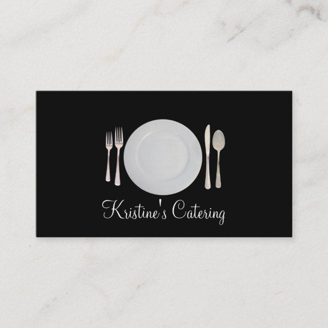Catering, Comida, Restaurante Cartão de visita (Frente)
