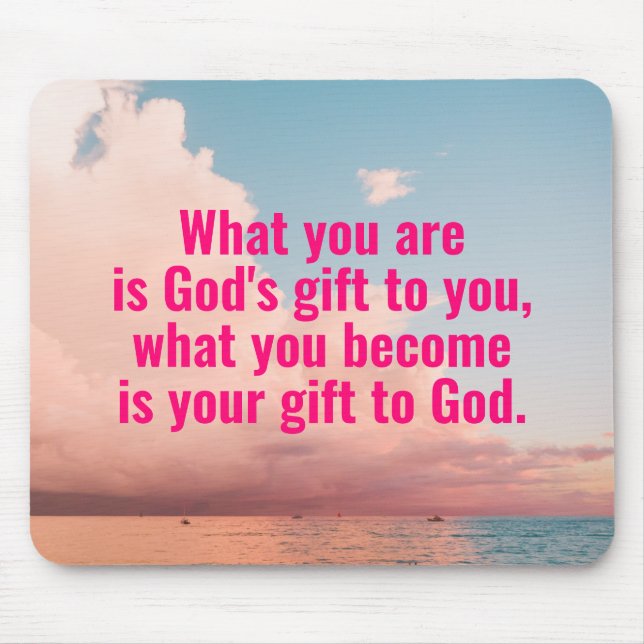 Catholic Quote Mouse Pad (Frente)