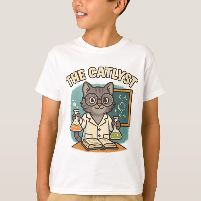 Catlyst - Química - Camisa de Gato (Frente)