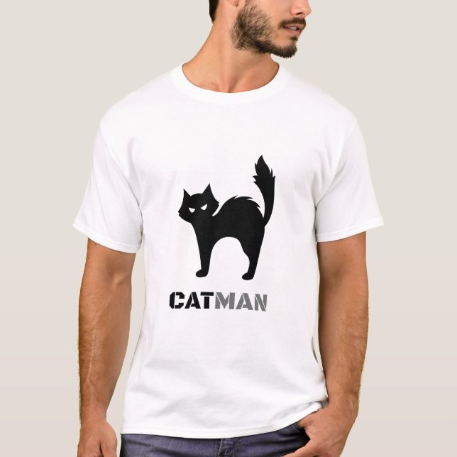 CatMan – Funny Cool Cat T-Shirt for Pet Lovers (Frente)