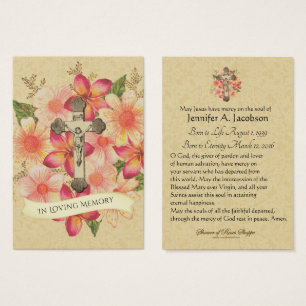 Católico Crucifixo Jesus Oração Funerária Sant