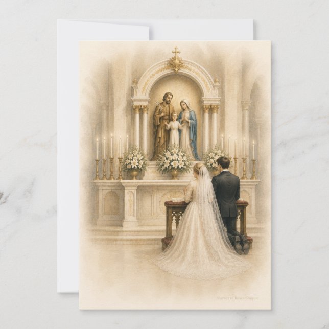 Católico Tradicional Santuário de Casamento Noiva  (Frente)
