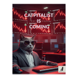 Catpitalista: Engraçado Mercado Impressão