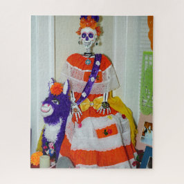 Catrina sobre uma Quebra-cabeça de Donkey Jigsee