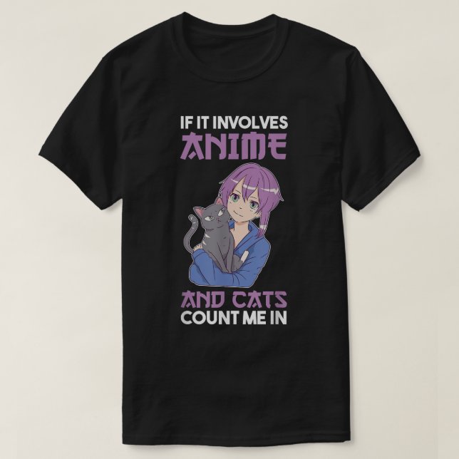 Cats Anime T-Shirt Copy (Frente do Design)