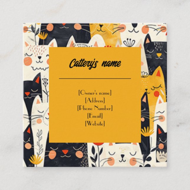 Catterias Cartão de visita (Frente)