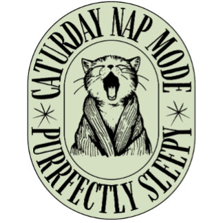Caturday Nap Mode - Camiseta de gato totalmente en