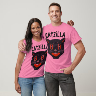 CATZILLA, Engraçado Mens Parody Cat T-shirts