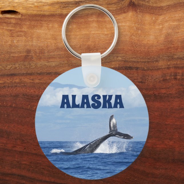 Cauda de Baleia Alaska Porta-Chaves   (Frente)