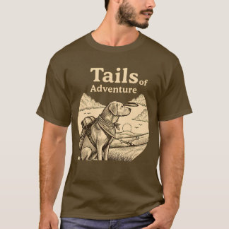 Caudas de Cachorro de Aventura Camisa de Caminhada