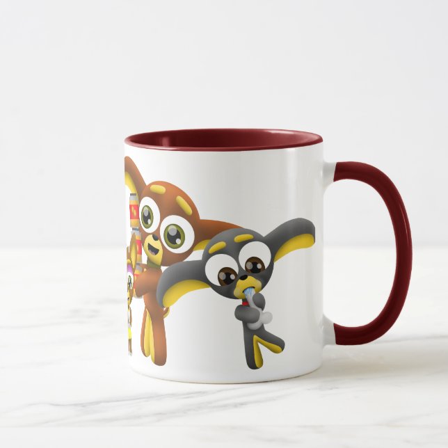 Caudas do Taco - caneca de três chihuahuas (Direita)