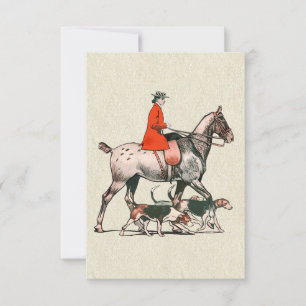 Cavaleiro de Cavalos Equestre Vintage Elegante com