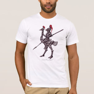 Cavaleiro legal no t-shirt do gráfico do abstrato