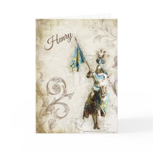 Cavaleiro no Cartão de Aniversário Armor