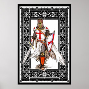 cavaleiro templar no poster da armadura