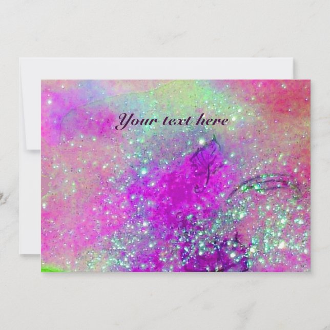 CAVALEIROS À NOITE, Púrpura Azul, Faíscas Rosa (Frente)