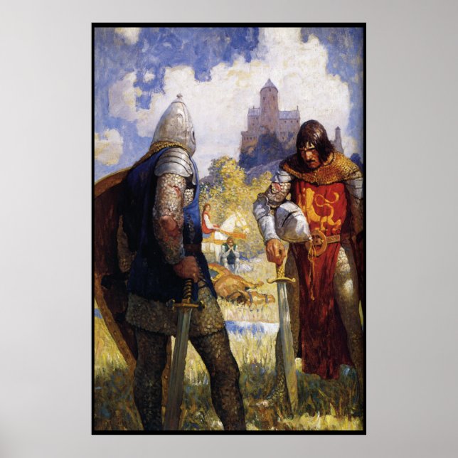 cavaleiros após a batalha poster DE 8,99 (Frente)