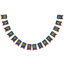 Cavaleiros bandeiras medievais do Feliz Aniversári