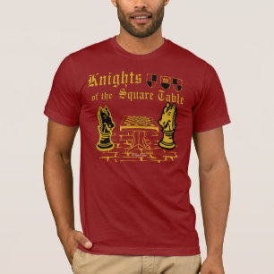 Cavaleiros da mesa quadrada, t-shirt adulto