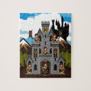 Cavaleiros do cruzado e quebra-cabeça do castelo