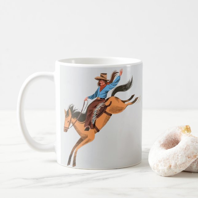 Cavalgada Selvagem – Caneca de Café Cowboy Caprich (Com Donut)