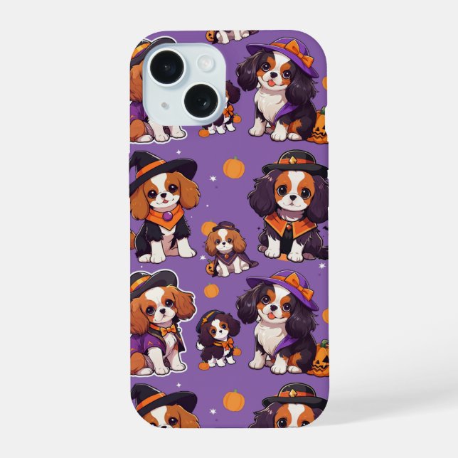 Cavalier Cavalier King Charles halloween (Verso)