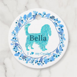 Cavalier Gift Tag – Etiqueta de Presente Azul Past