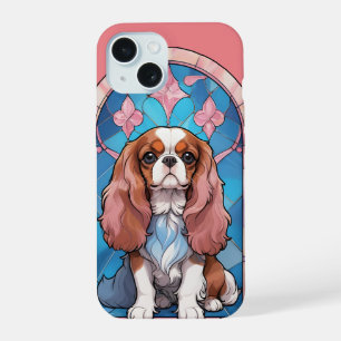 Cavalier King Charles Pastel Cor de Rosa Vidro Est