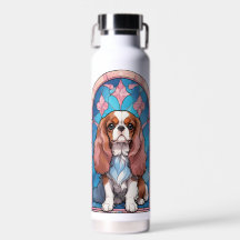 Cavalier King Charles Pastel Cor de Rosa Vidro Est