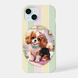 Cavalier King Charles Pastel Lines Cottagecore