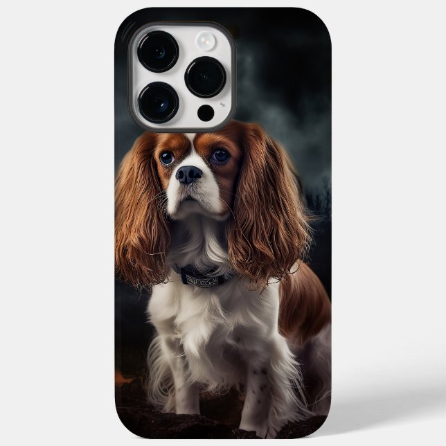 Cavalier King Charles Spaniel Halloween Assustador (Verso)