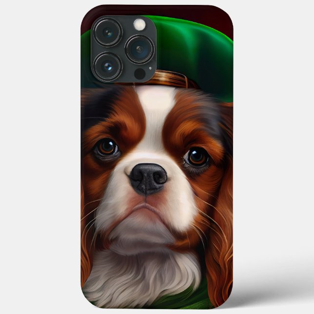 Cavalier King Charles Spaniel no Dia de São Patríc (Verso)