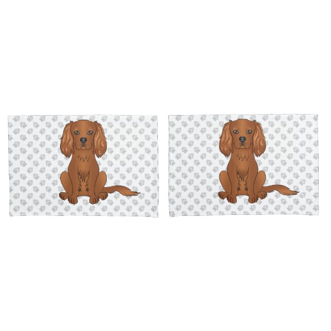 Cavalier King Charles Spaniel & Patas Rubi (Frente - conjunto)