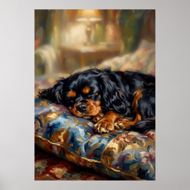 Cavalier King Charles Spaniel Poster de Dormir | O (Frente)