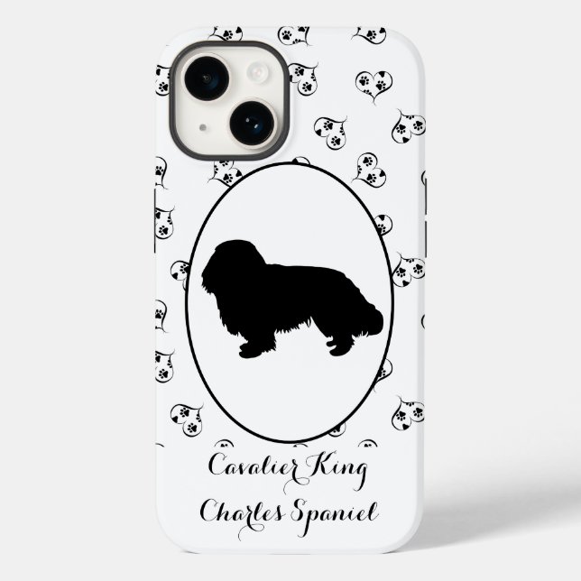 Cavalier King Charles Spaniel Silhouette (Verso)