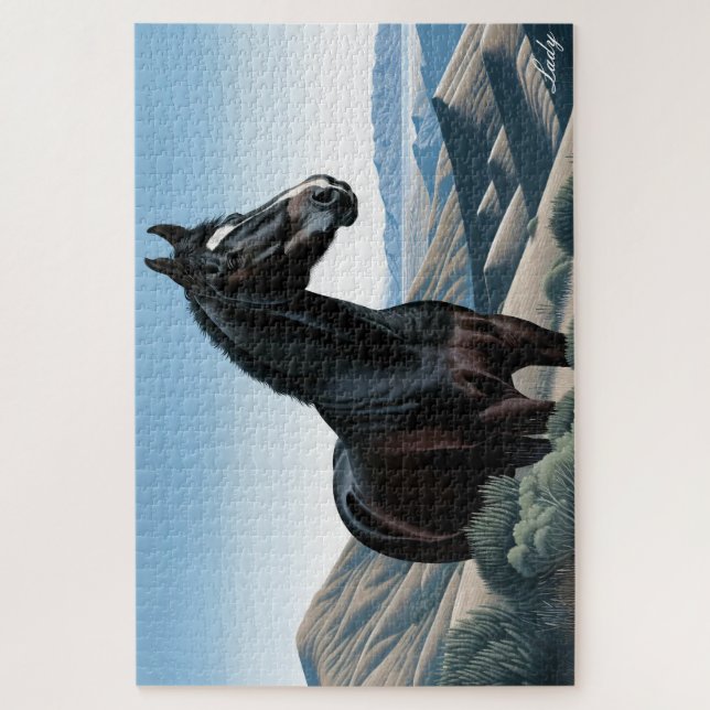 Cavalo 1000 Peça Quebra-cabeça (Vertical)