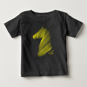 Cavalo Abstrato – Camiseta de Arte Minimalista de