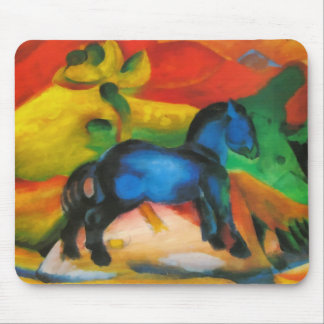 Cavalo azul pequeno Mousepad