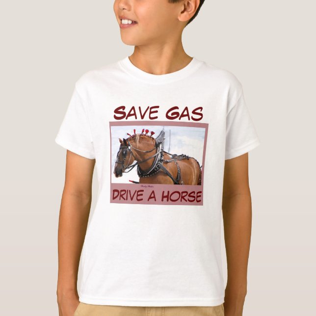 Cavalo belga, t-shirt (Frente)
