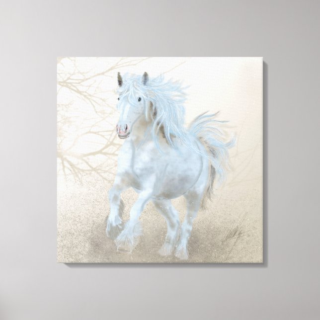 Cavalo Branco - Canvas (Frente)