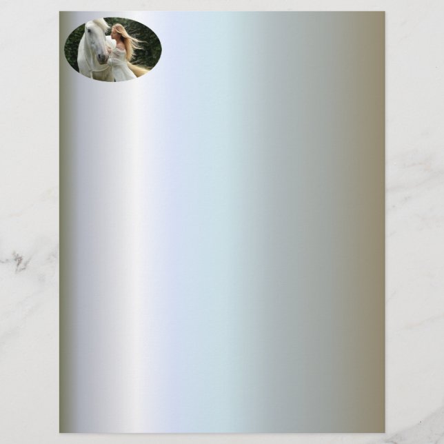 Cavalo Branco e Garota (Frente)