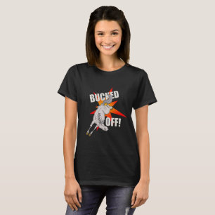 Cavalo "Bucked fora!" t-shirt do design